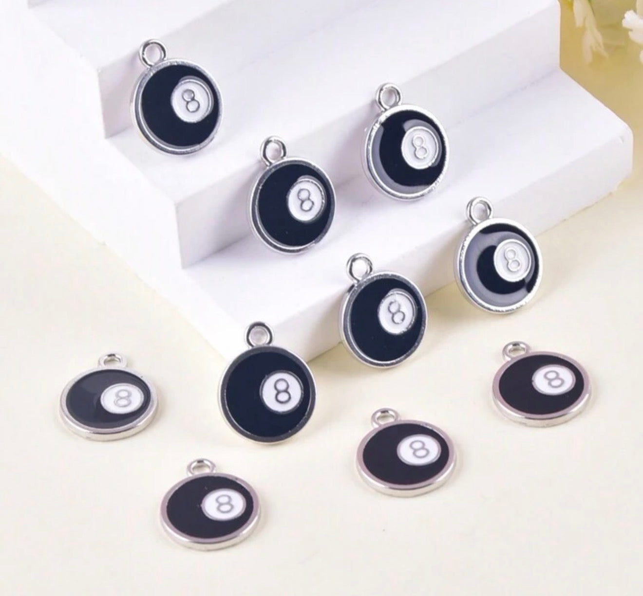 Eight Ball Charms