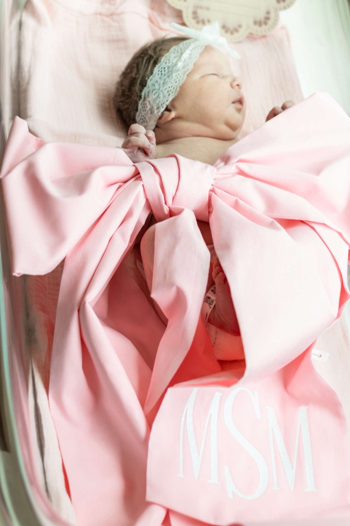 Monogram Newborn Sash