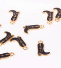 Enamel Filled Cowboy Boot Charms