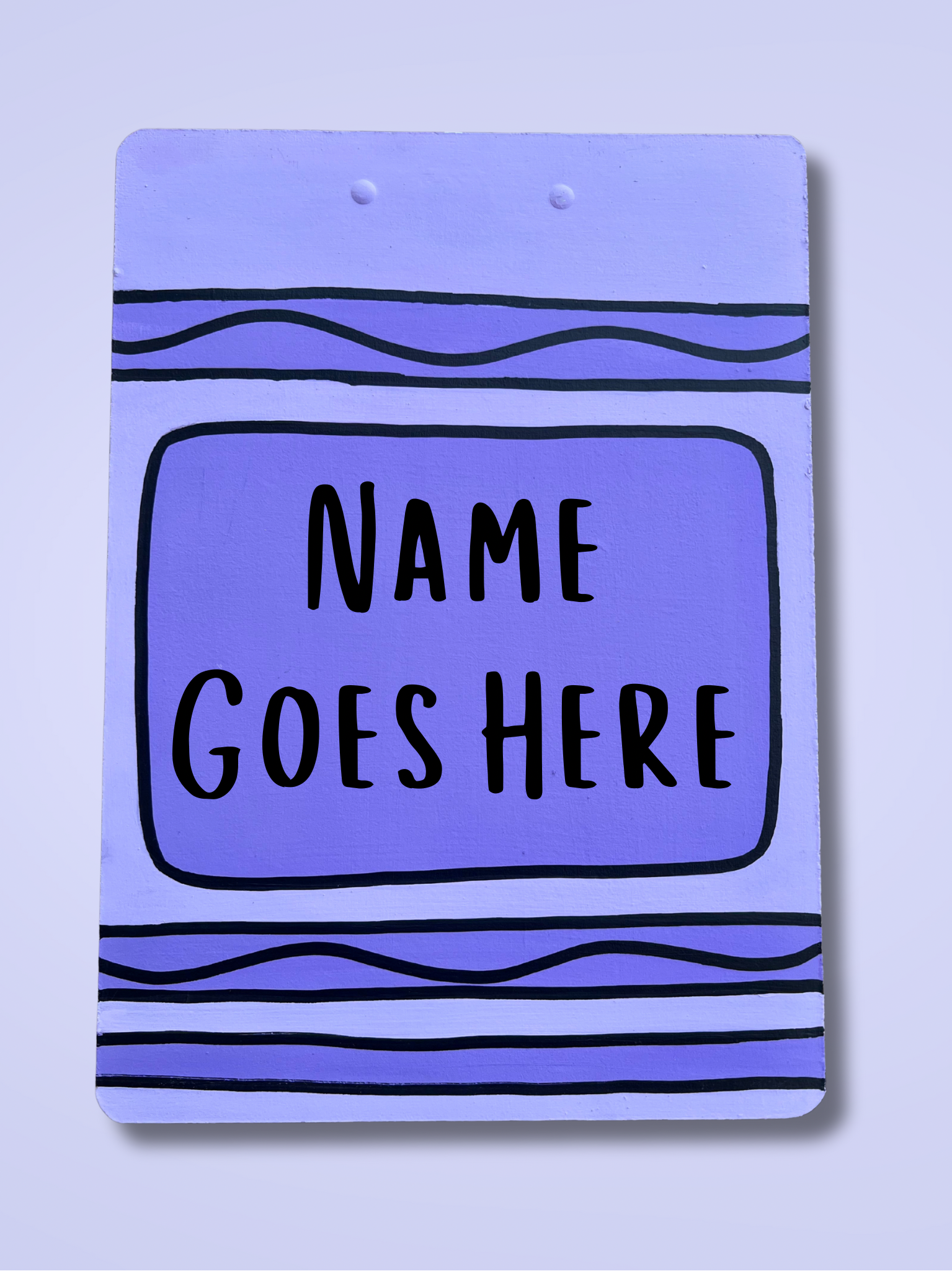 Crayon Hand Painted Clipboard