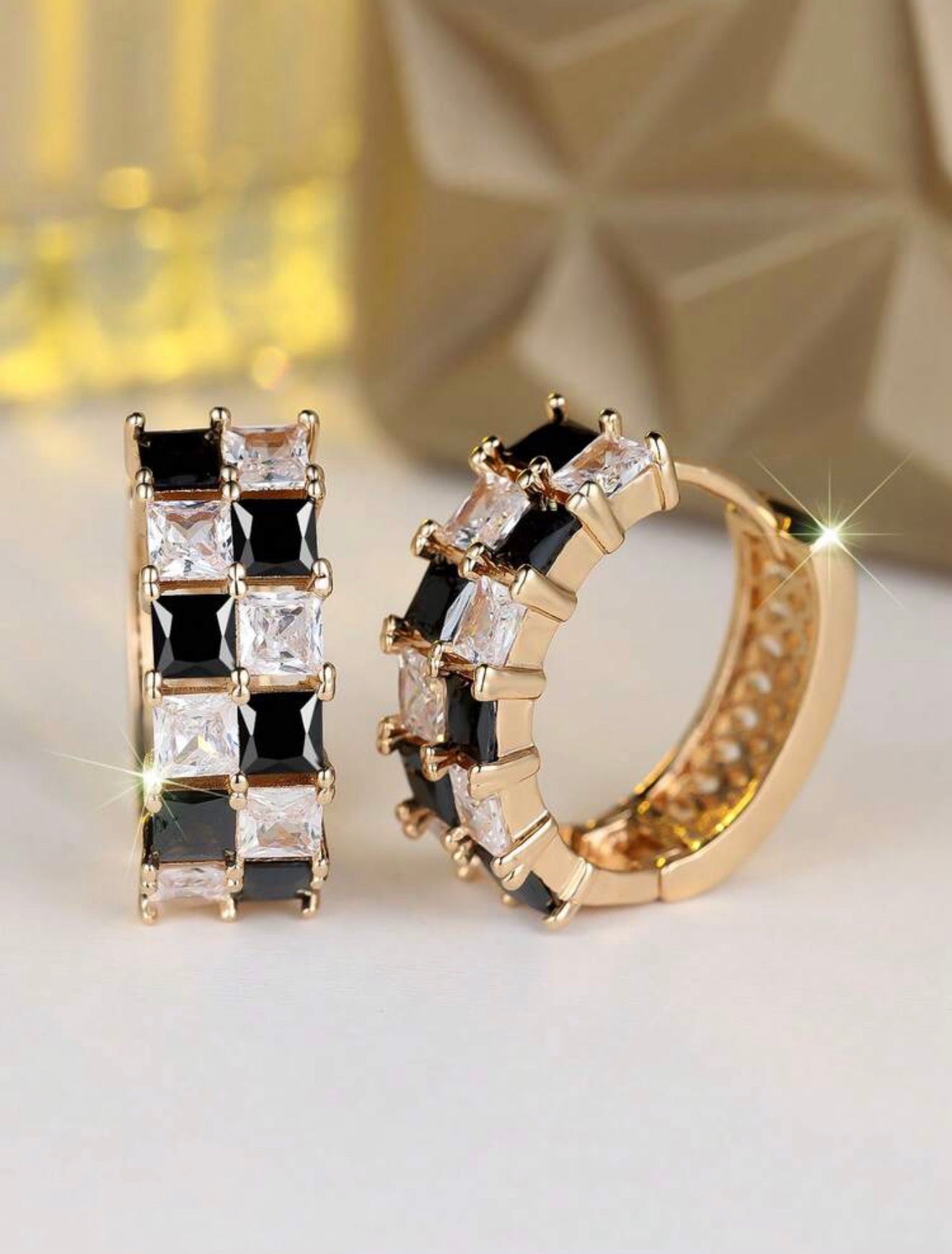 Checkered Earrings