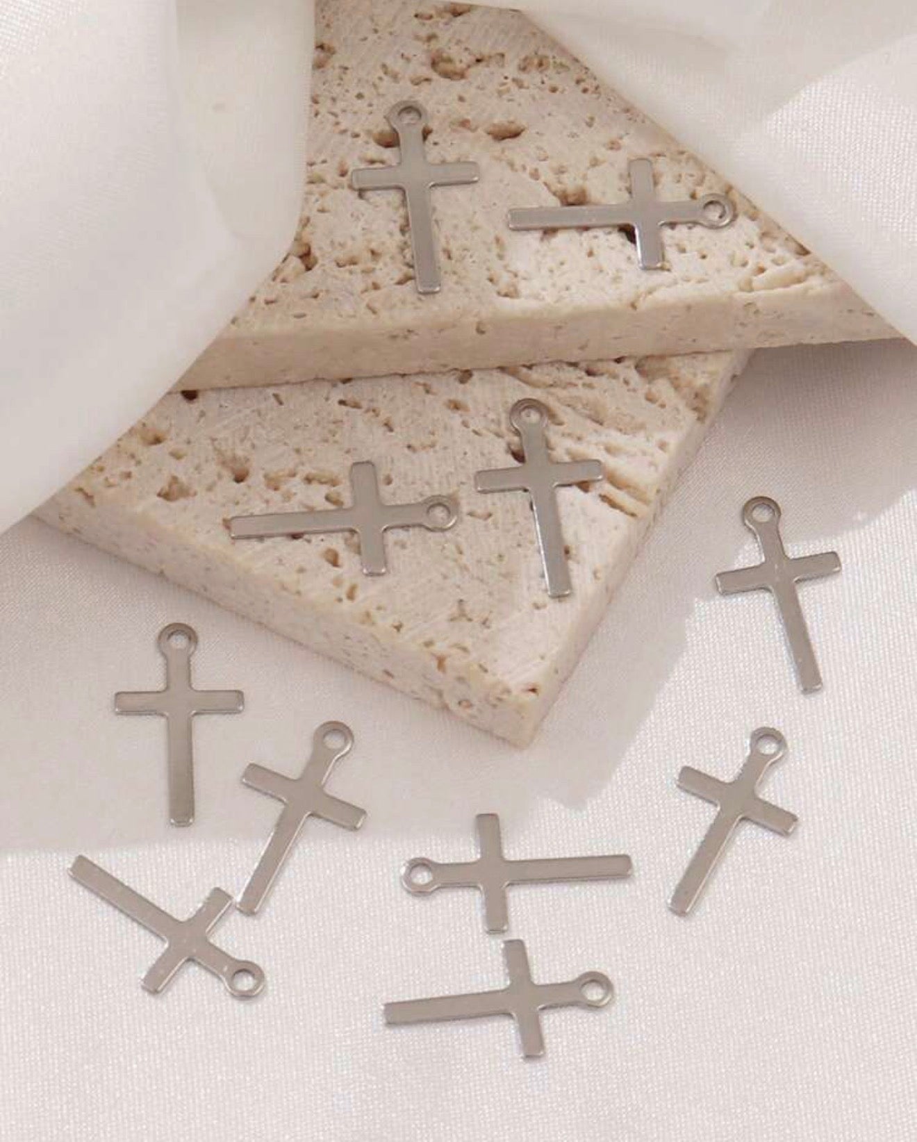 Small Solid Cross Charms