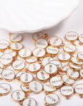 Enamel Filled MOM Charm