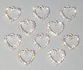 Rhinestone Heart Charm