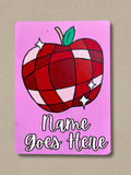 Disco Apple Hand Painted Clipboard