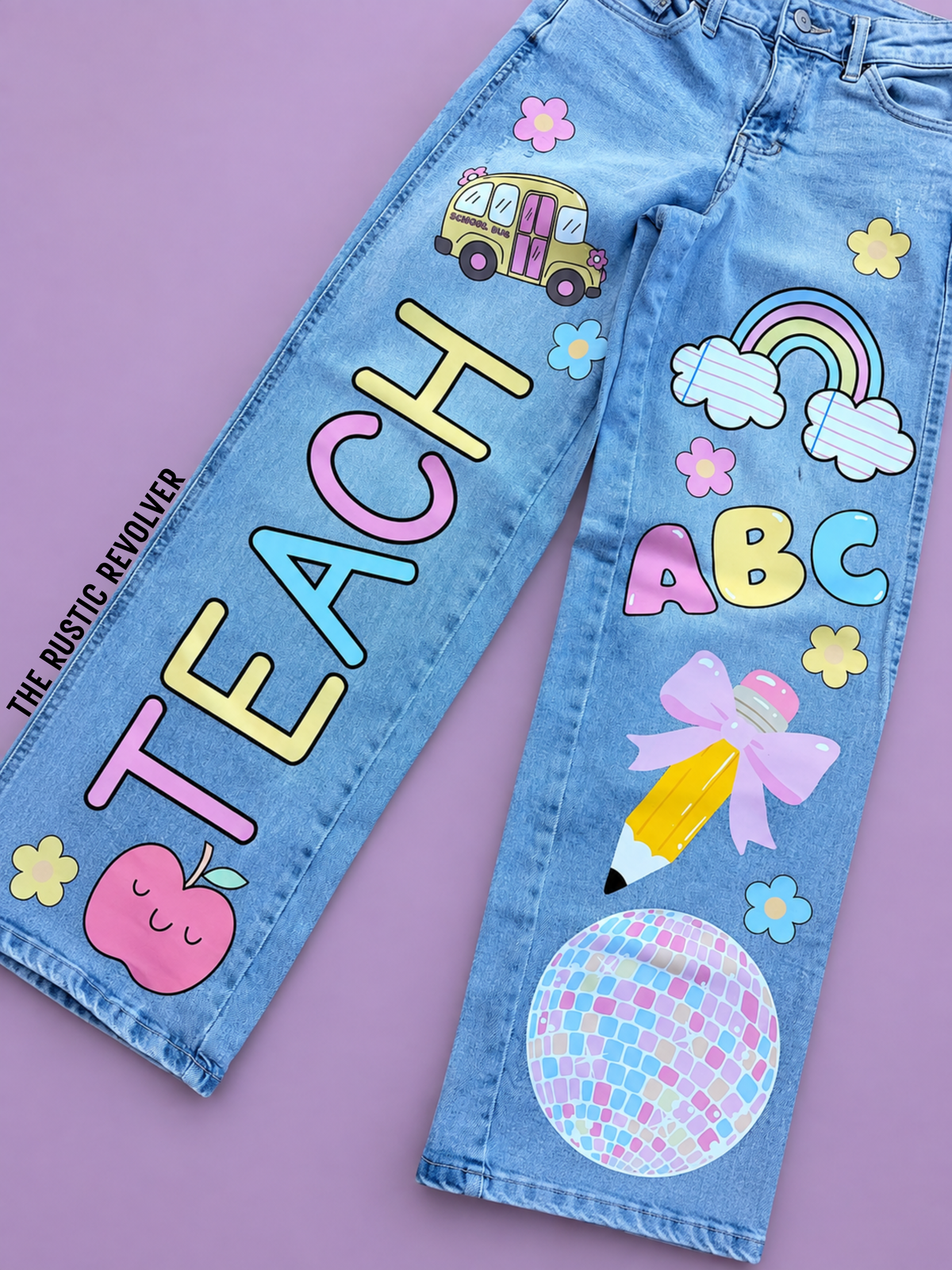 Pastel Teacher Denim