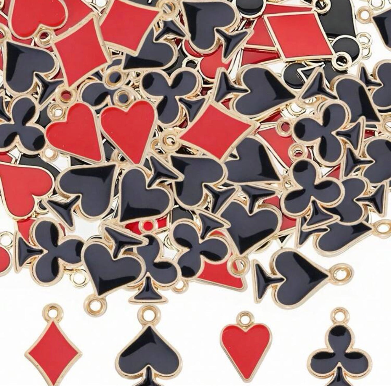 Playing Card and Suit Charms