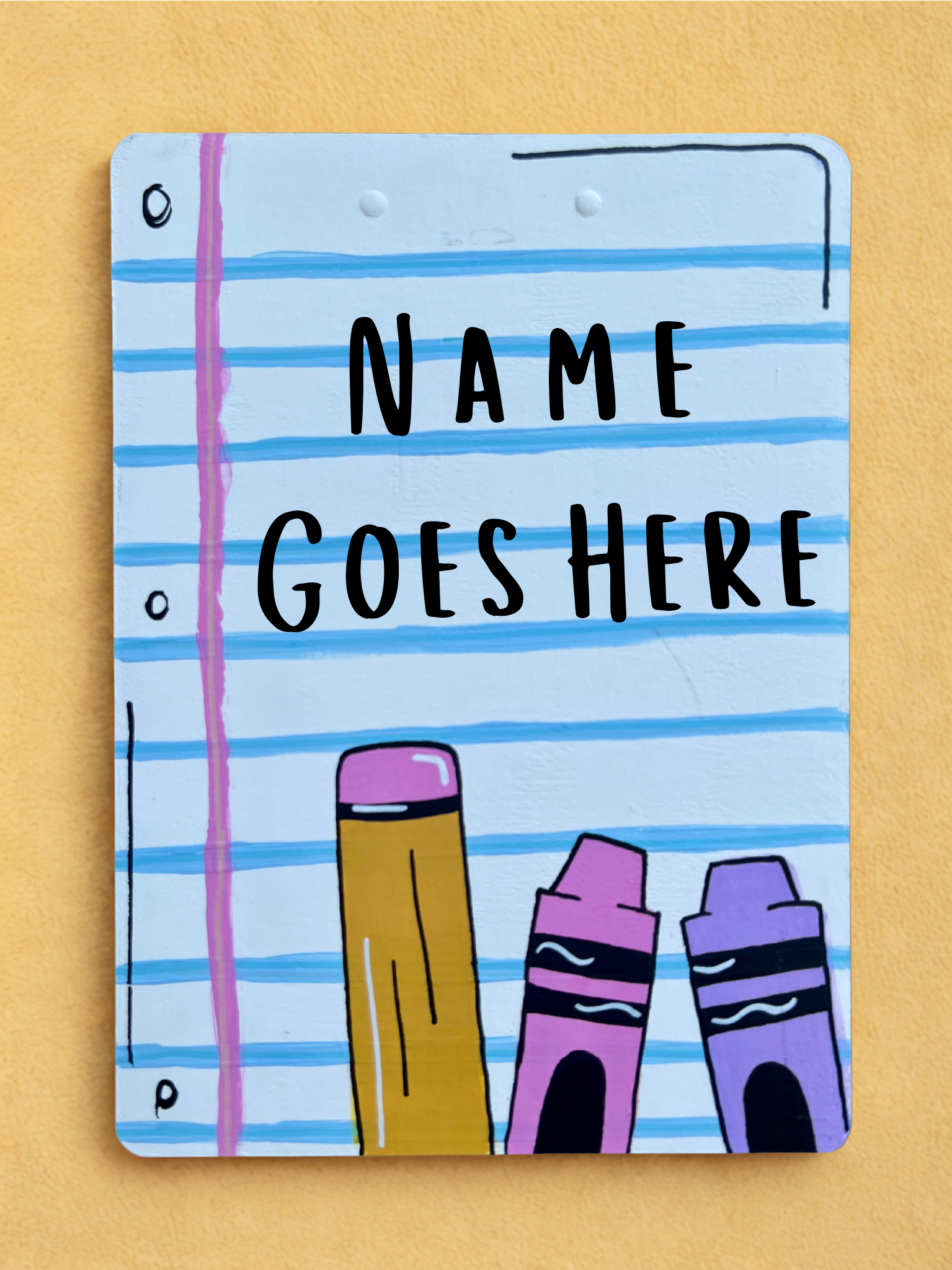 Notebook Hand Painted Clipboard