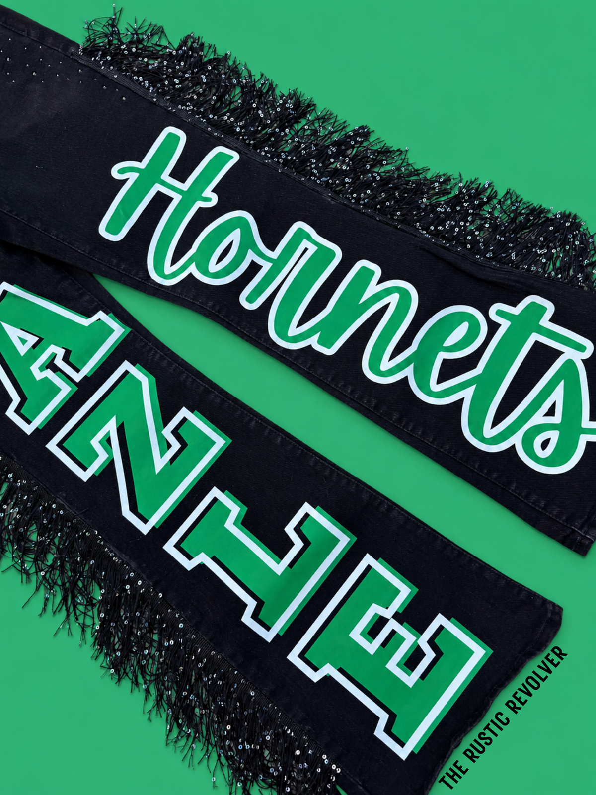Azle Hornet Fringe Denim