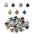 Silver Gem Charms