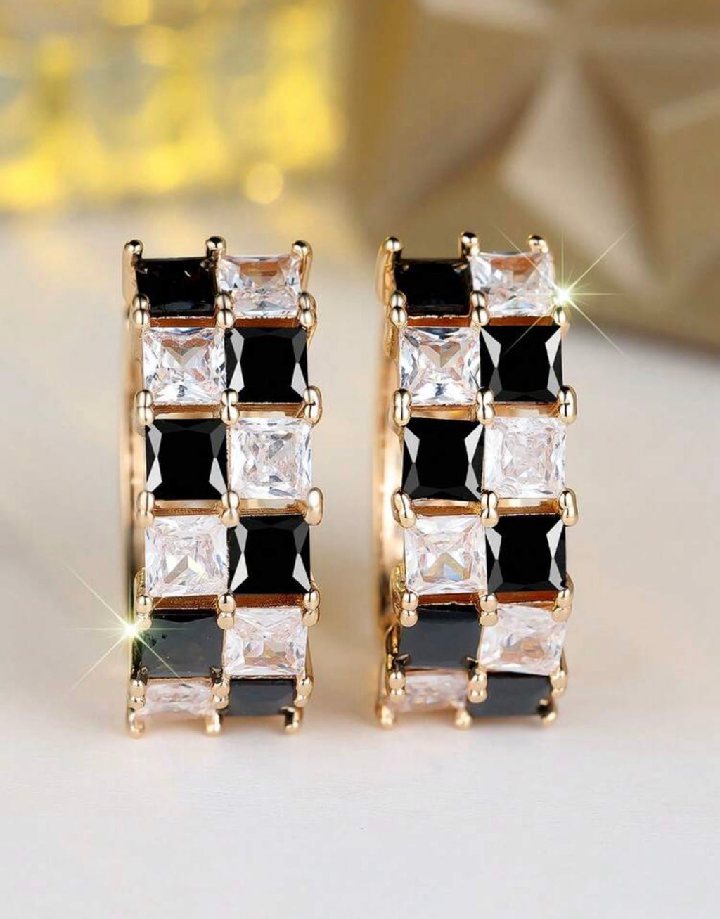 Checkered Earrings
