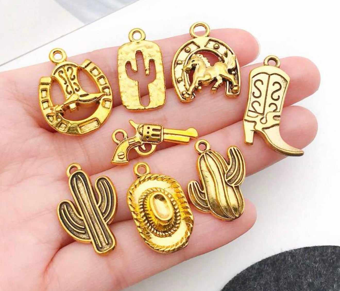 Gold Western Charms