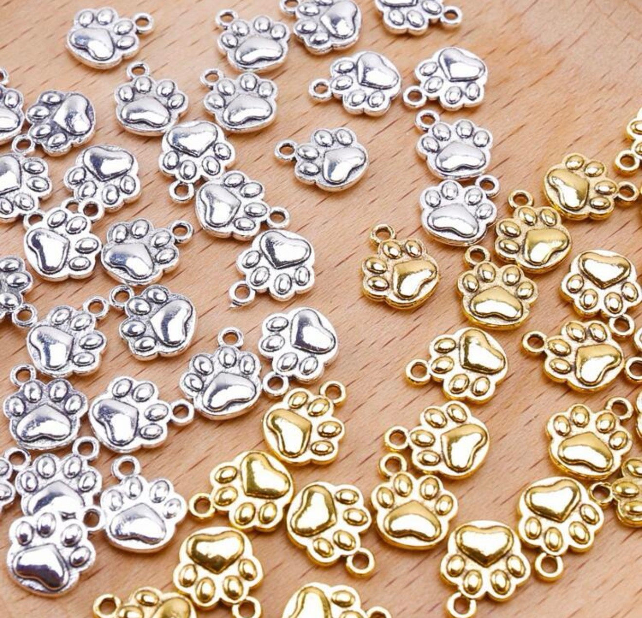 Paw Print Charms
