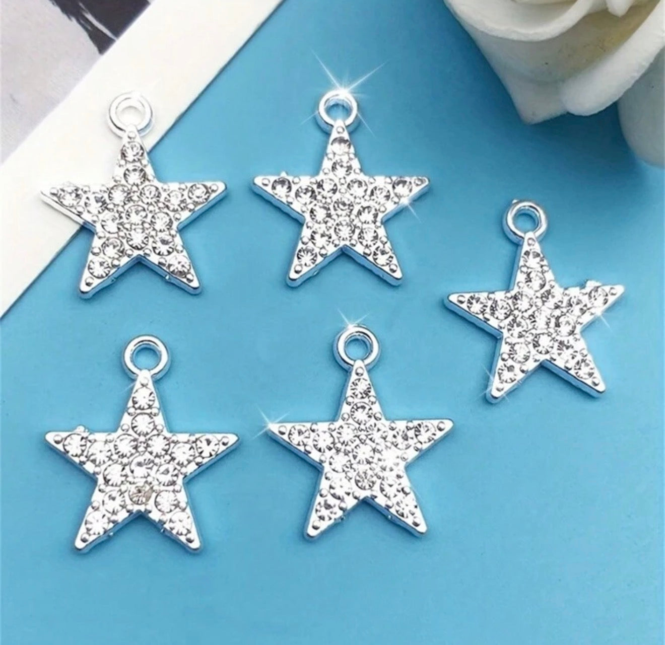 Rhinestone Star Charm