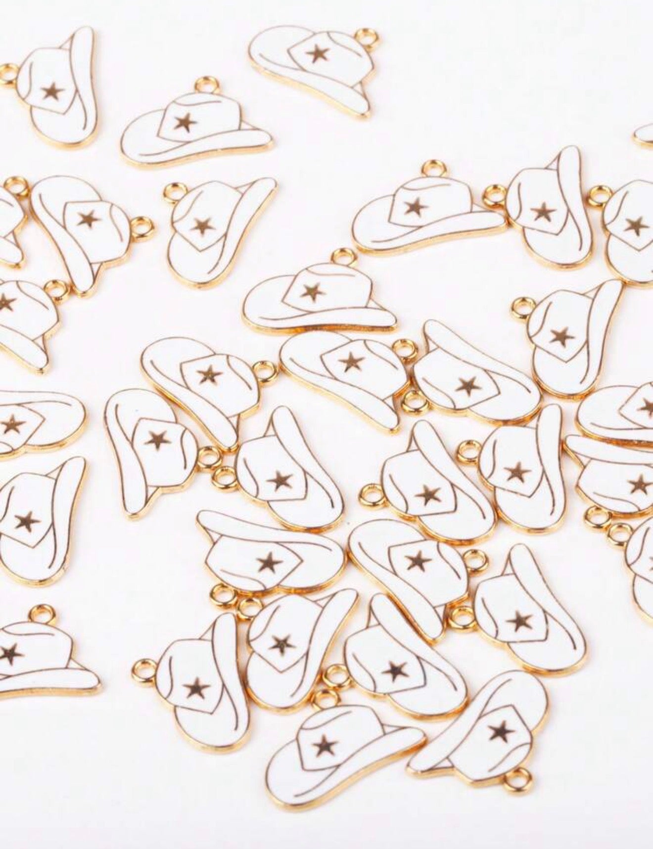 Enamel Filled Cowboy Hat Charms