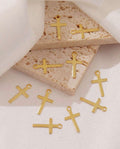 Small Solid Cross Charms