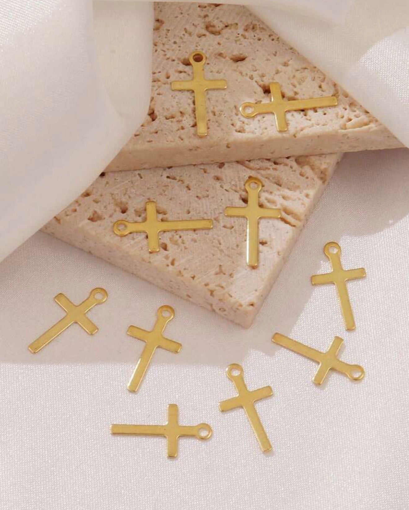 Small Solid Cross Charms