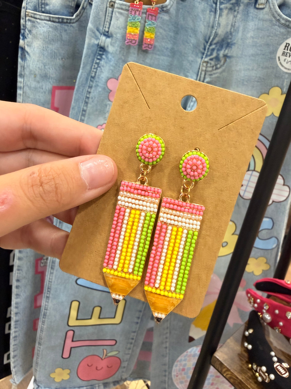 Pastel Pencil Earrings
