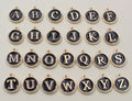 Enamel Filled Letter Charms