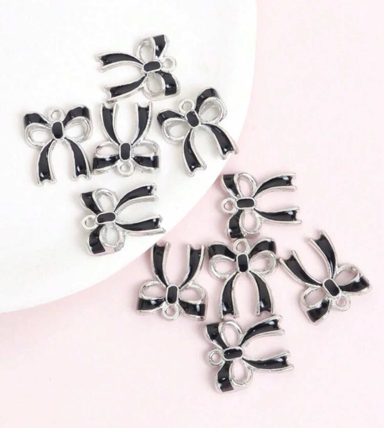 Enamel Filled Bow Charm