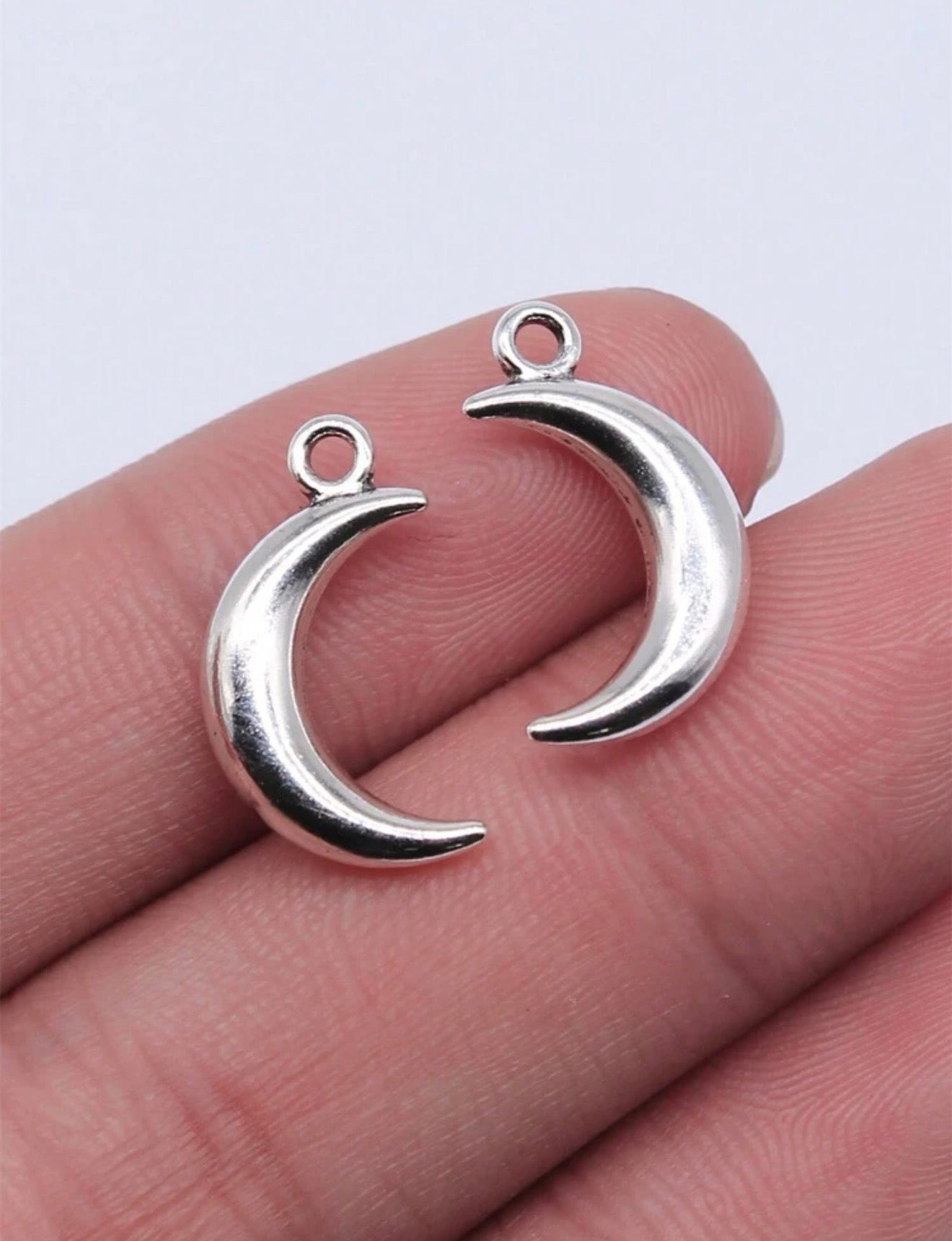Silver Moon Charms