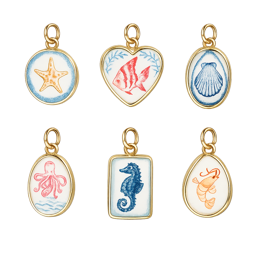 Vintage Ocean Charms
