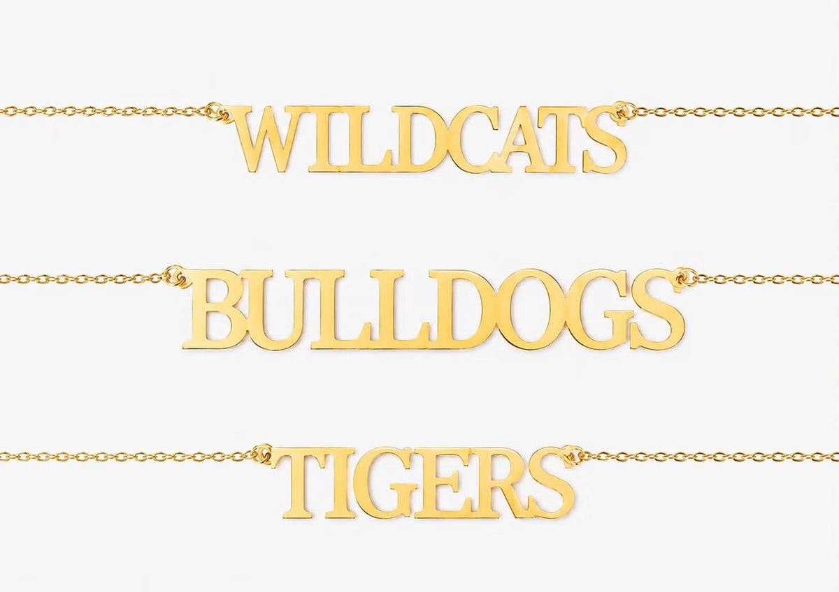CUSTOM School Spirit Necklace (Pre-Order)