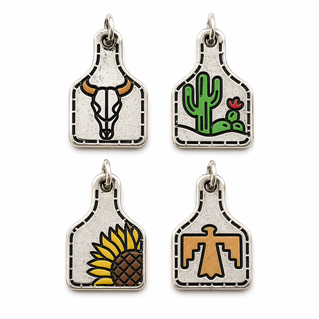 Cow Tag Charms