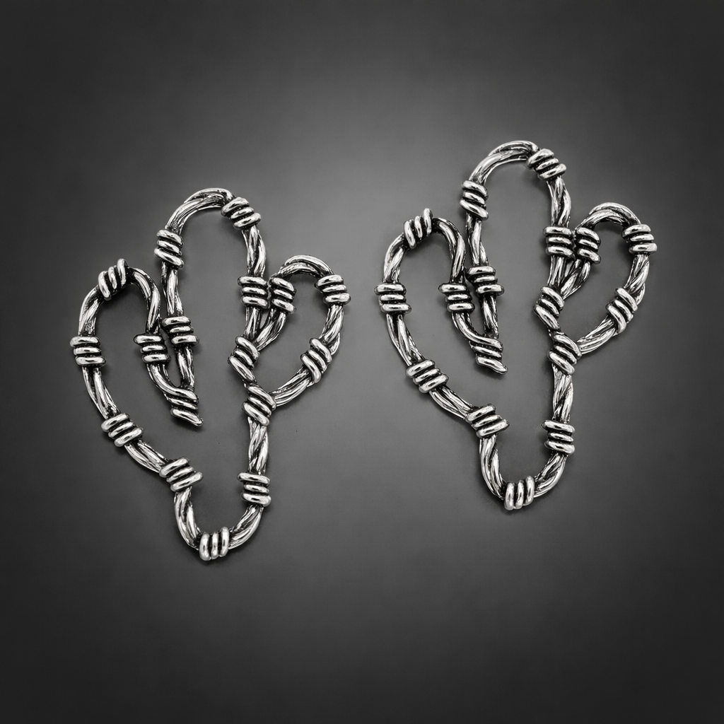 Barb Wire Cactus Charm