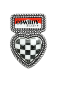 Cowboy Killer Heart Charm