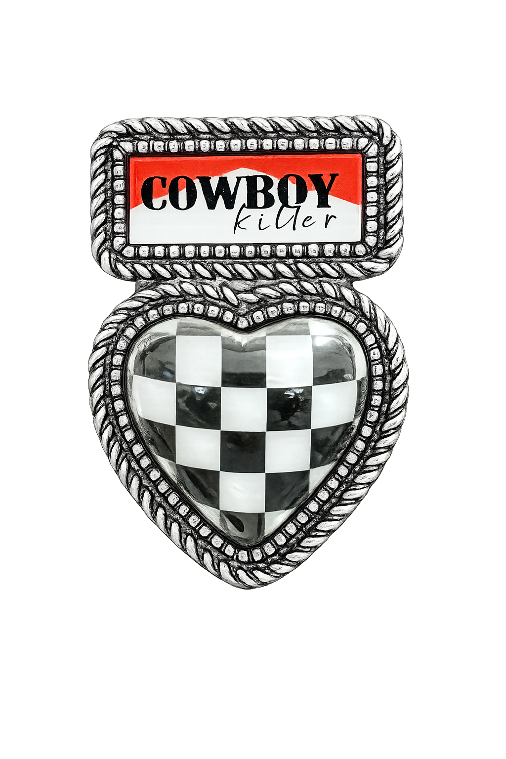 Cowboy Killer Heart Charm